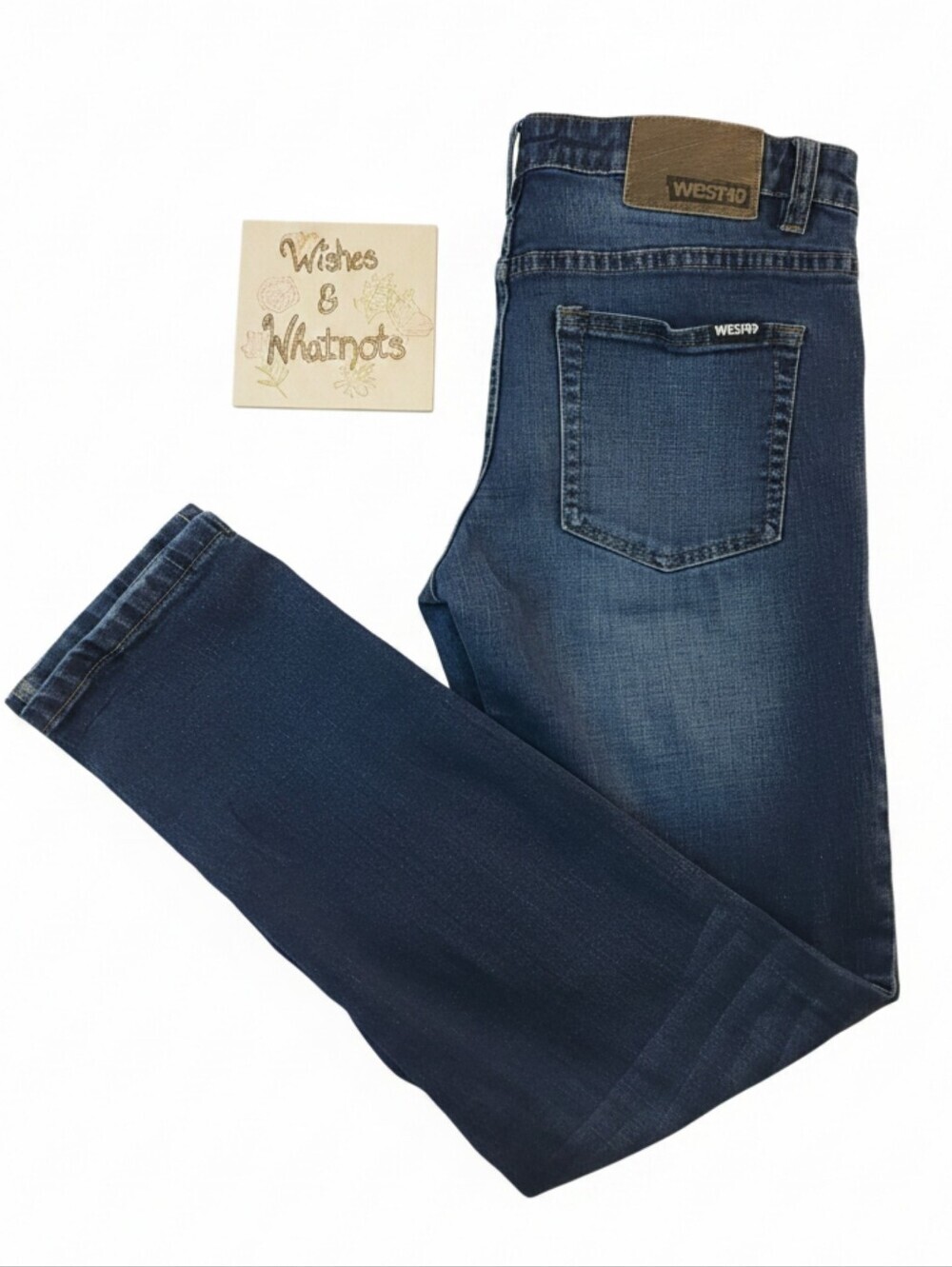 Men's West49 Dark Blue Slim Fit Jeans